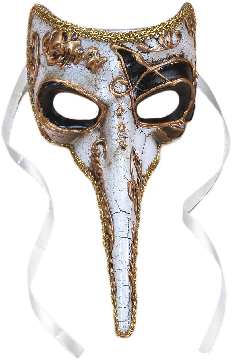 Venetian Black White Adult Mask