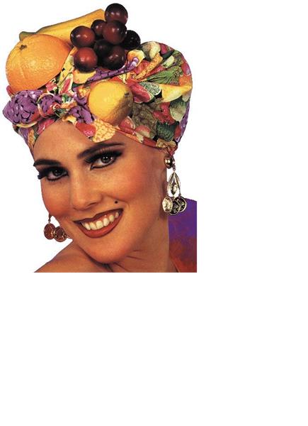 Latin Lady Fruit Headpiece Adult Costume Accessory