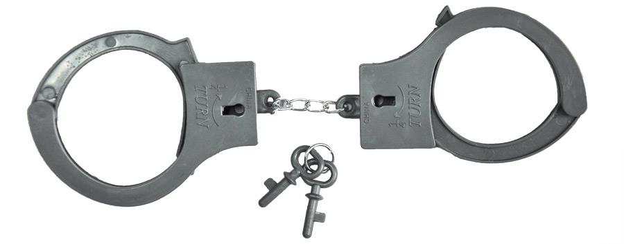 Plastic Handcuffs Adult Costume Accessory