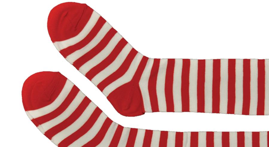 Rag Doll Elf Socks Adult Costume Accessory