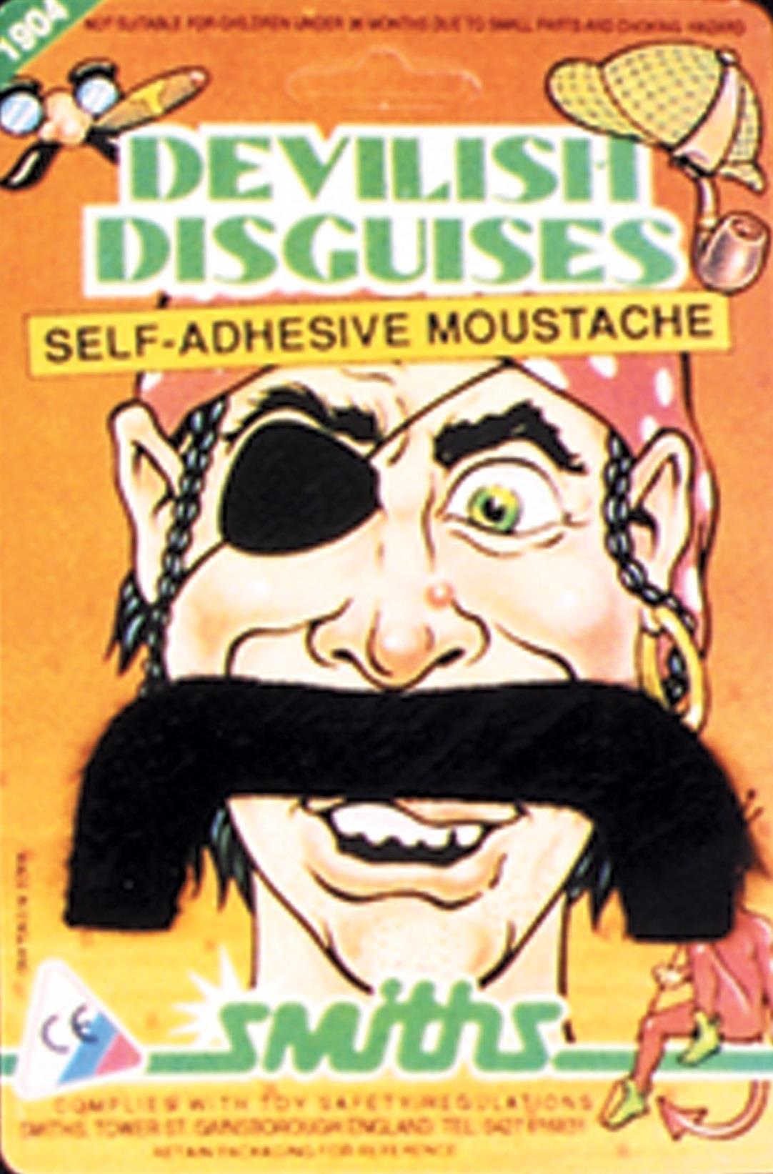 Pirate Mustache Facial Hair Adult Costume Accessory