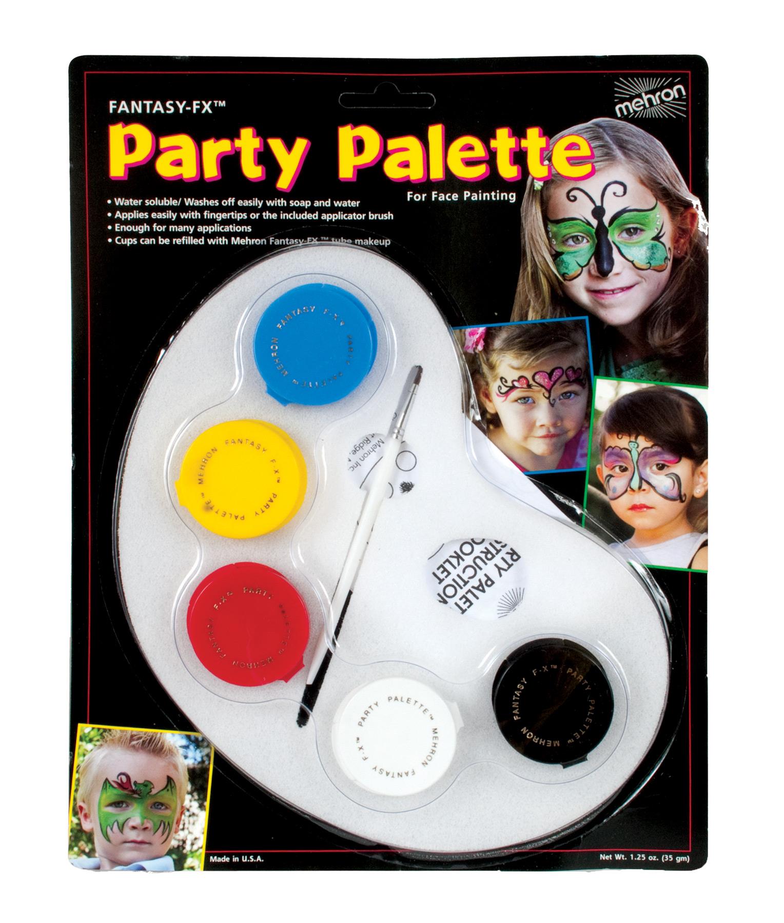 Mehron Fantasy FX Party Palette Face Paint Makeup Accessory