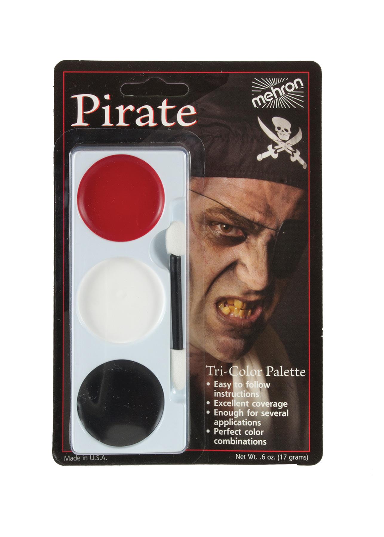 Mehron Tri Colour Pirate Palette Makeup Accessory