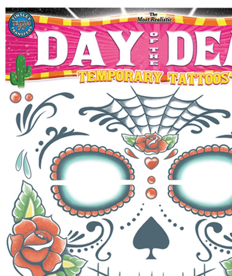 Day of the Dead Tattoos Makeup Accessory
