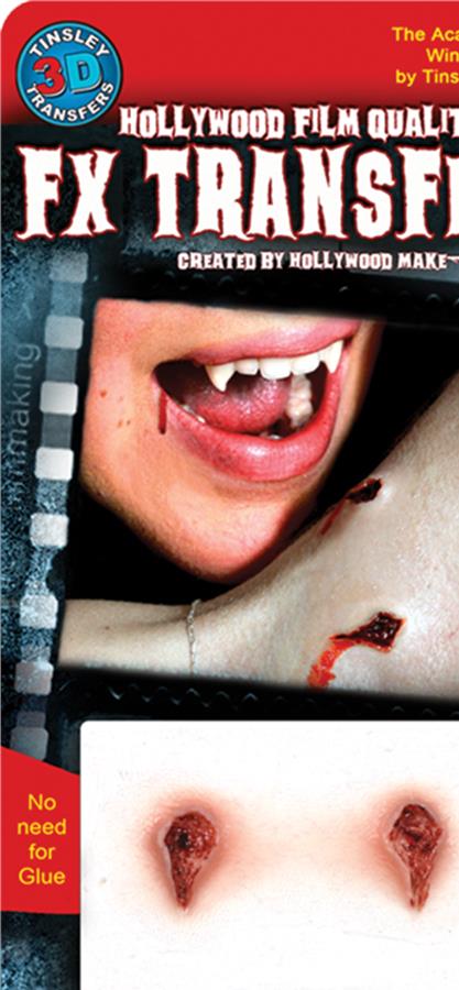 3D FX Vampire Bites Tattoos Makeup Accessory