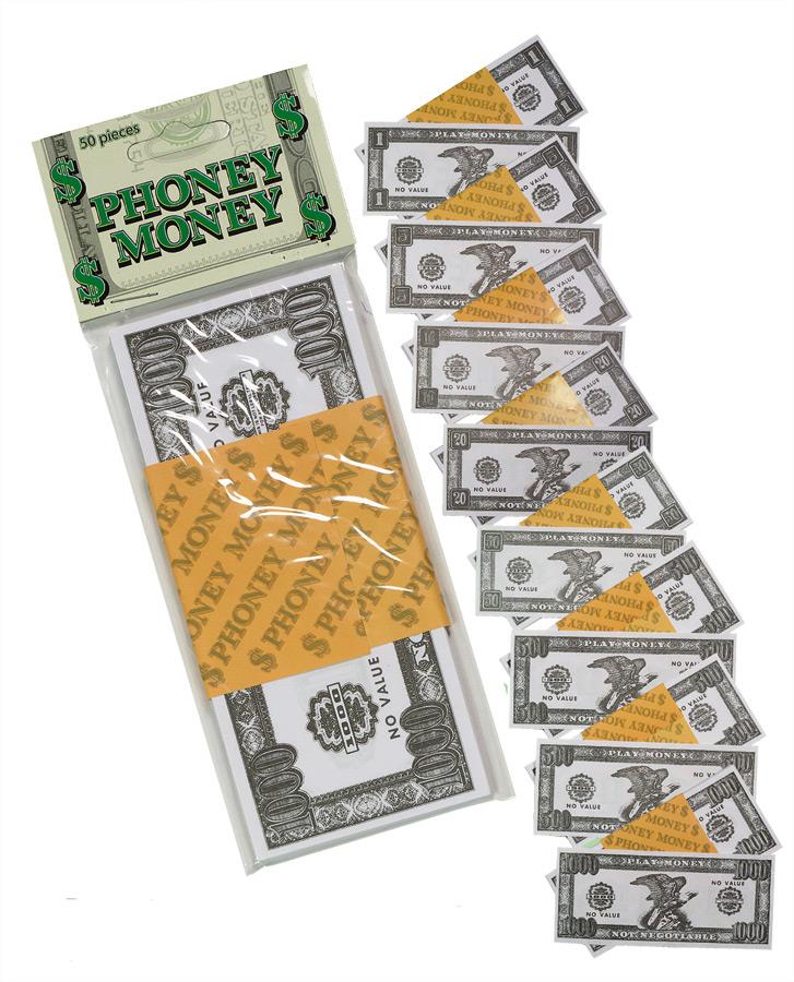 Phoney Money $50 Costume Accessory Pack of 50