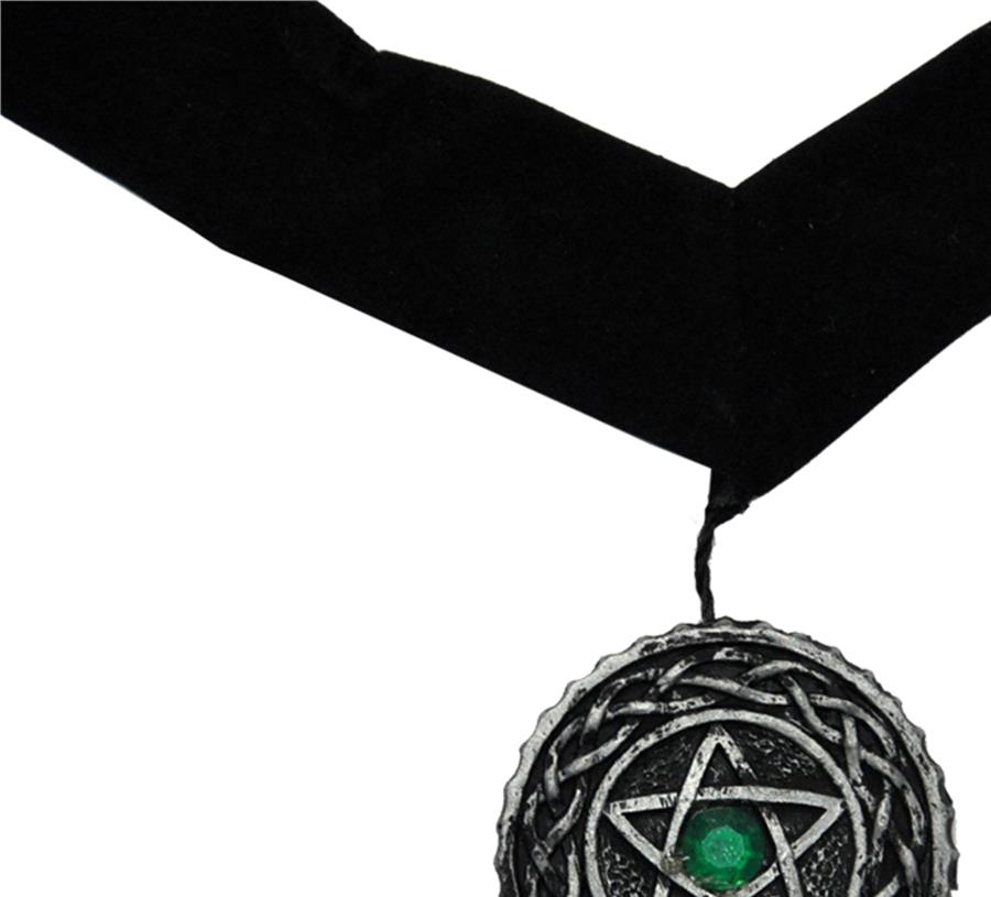 Velvet Pentagram Choker Adult Costume Accessory
