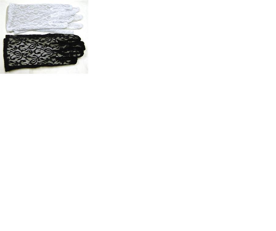 Lace White Adult Gloves