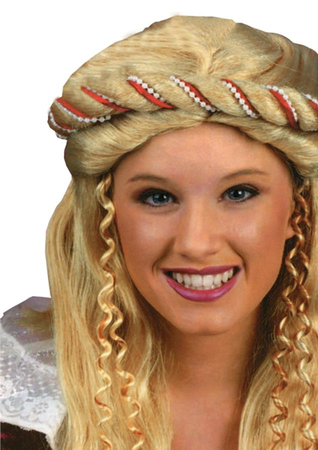 Medieval Renaissance Blonde Adult Wig