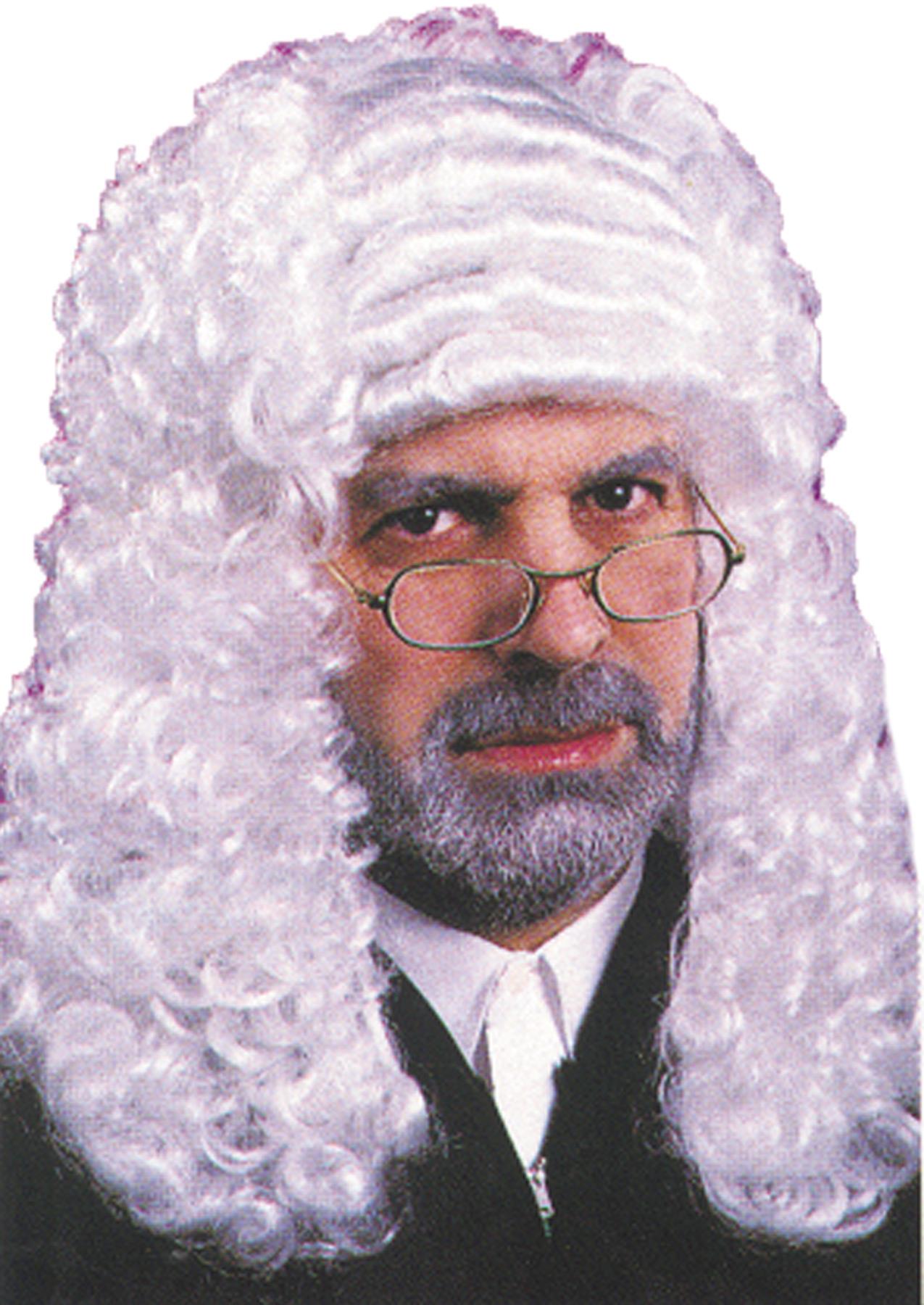 Colonial Governor Judge White Adult Wig