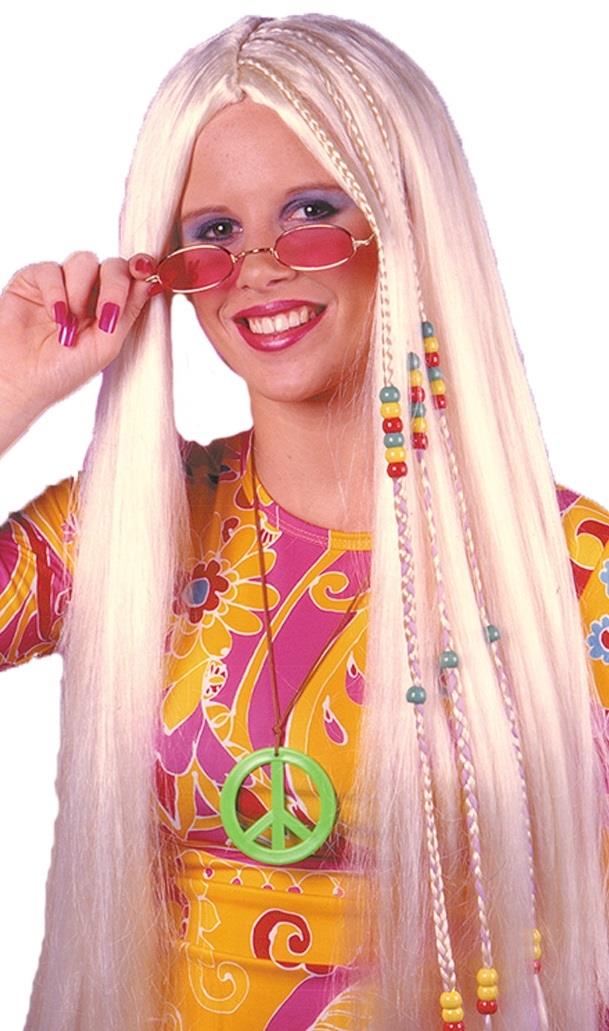 Braided Blonde Hippie Adult Wig