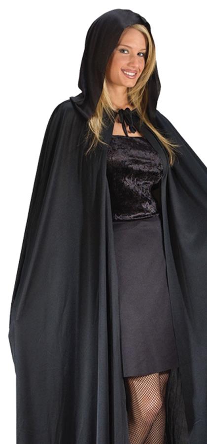 68in Vampire Hooded Black Adult Cape