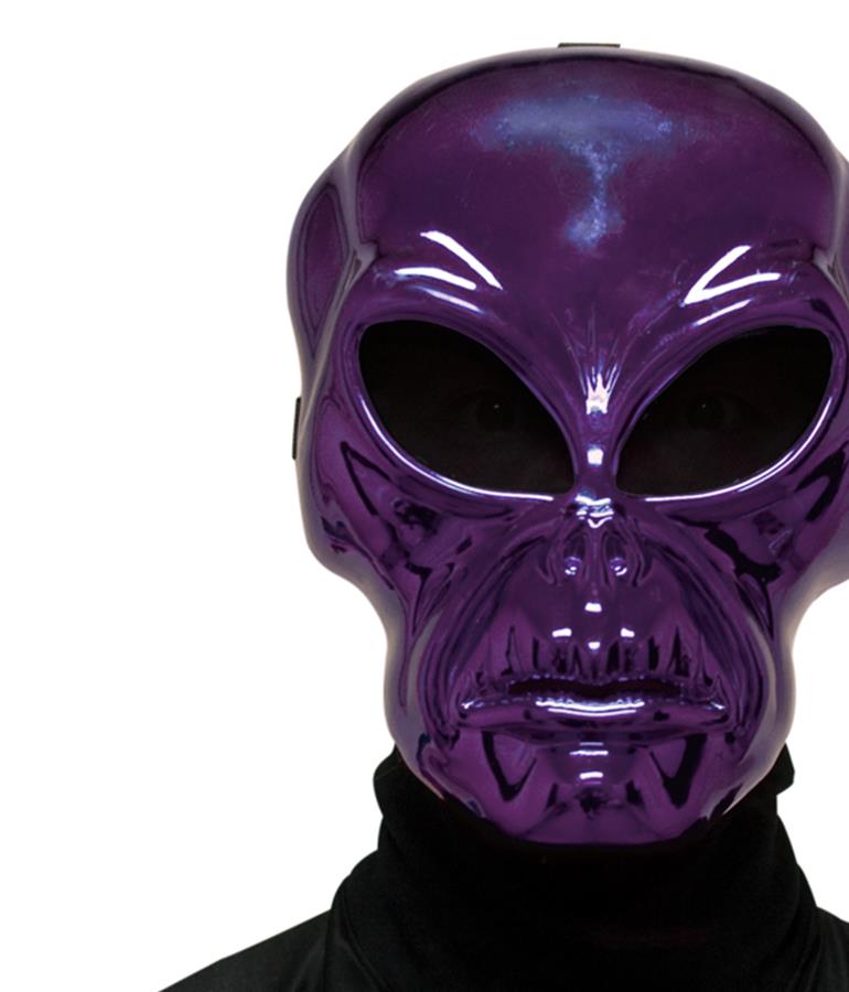 Alien Purple Hockey Adult Mask