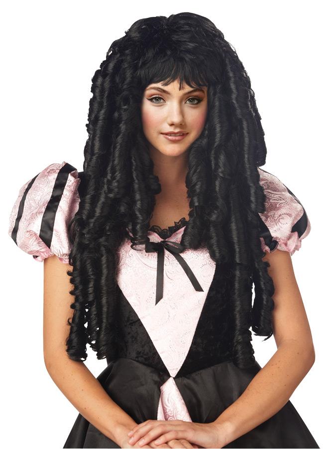 Storybook Deluxe Waist Length Black Adult Wig
