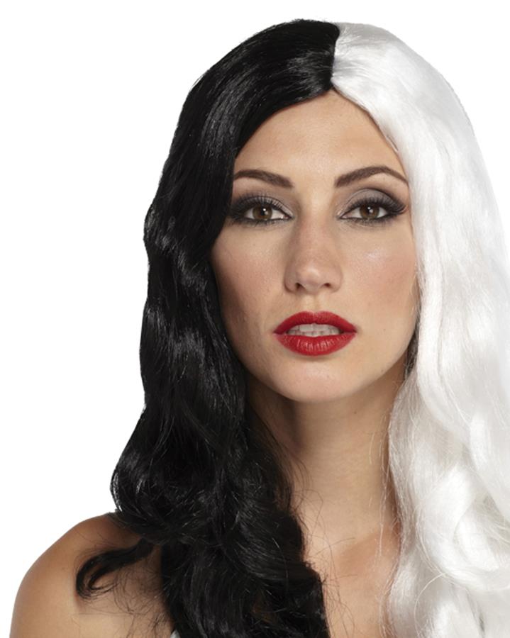 Sinestress Black White Adult Wig