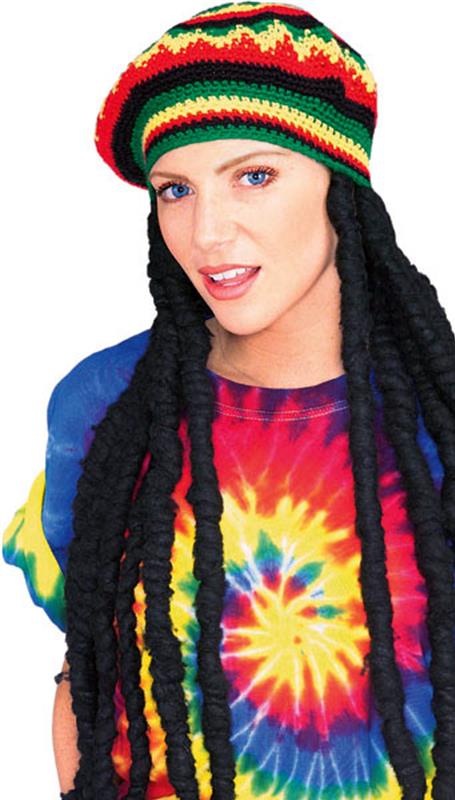 Rasta Dreadlocks Cap Adult Wig