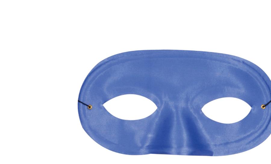 Bandit Half Domino Blue Adult Mask
