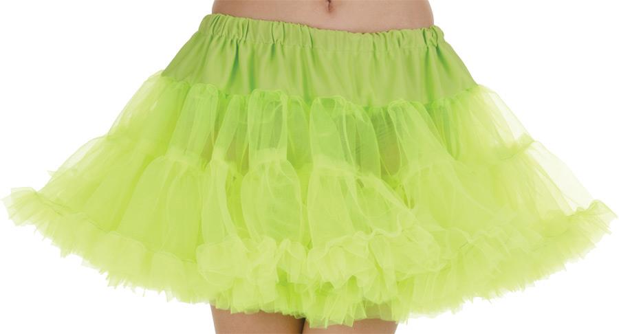Neon Green Petticoat Tutu Adult Costume Accessory