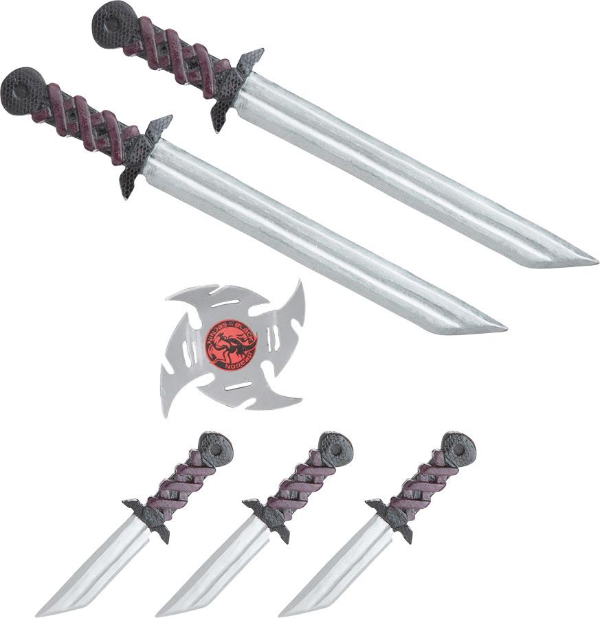 Stealth Ninja Belt Weapon Costume Accessory Set