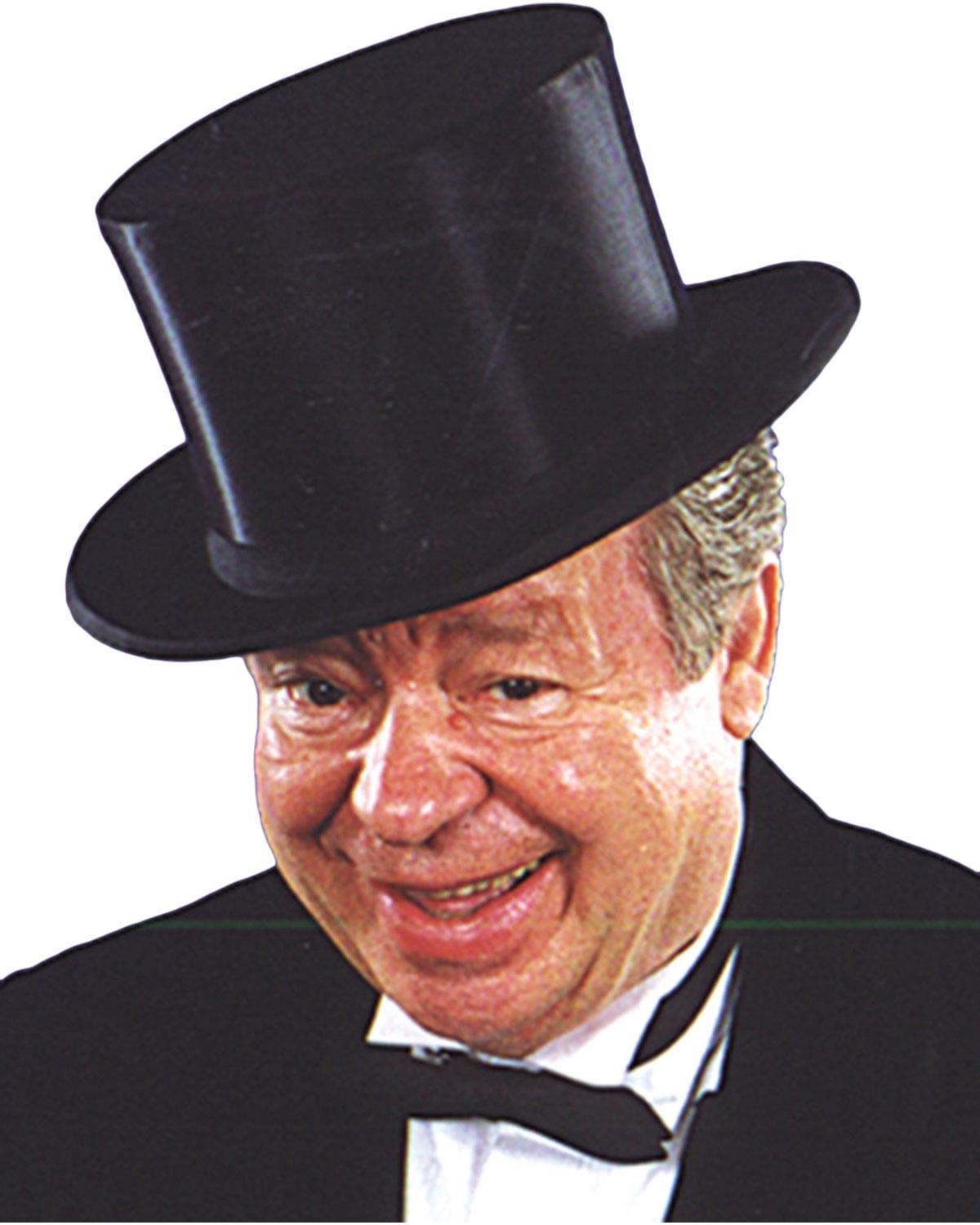 Black Collapsible Adult Top Hat XL