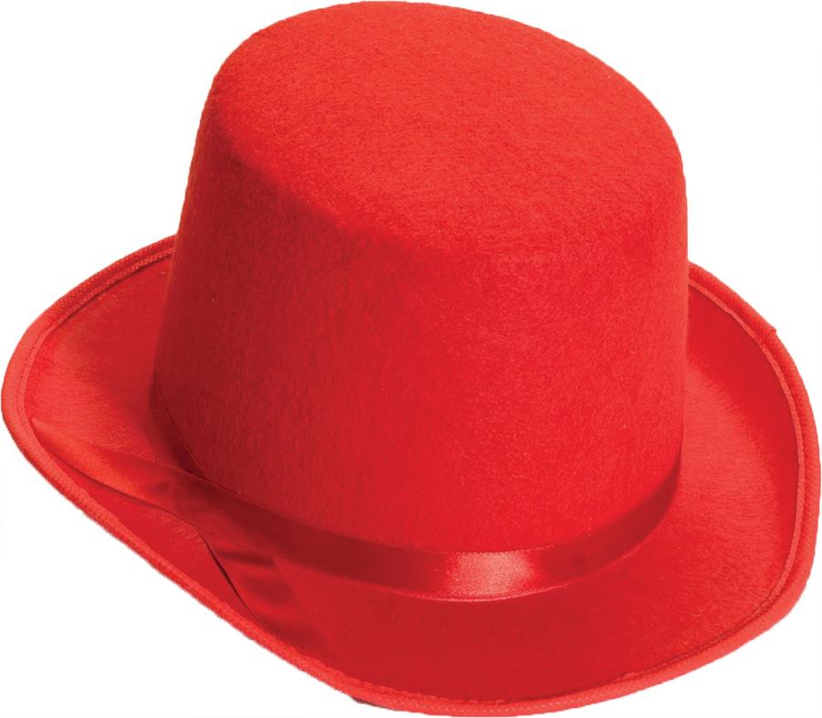 Red Adult Top Hat