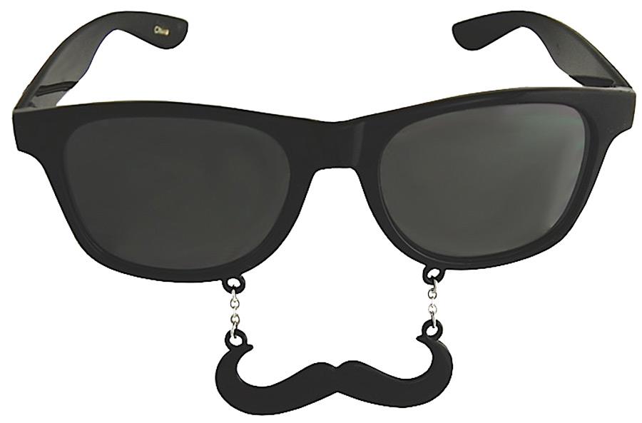 Sunstache Black Stache Adult Sunglasses