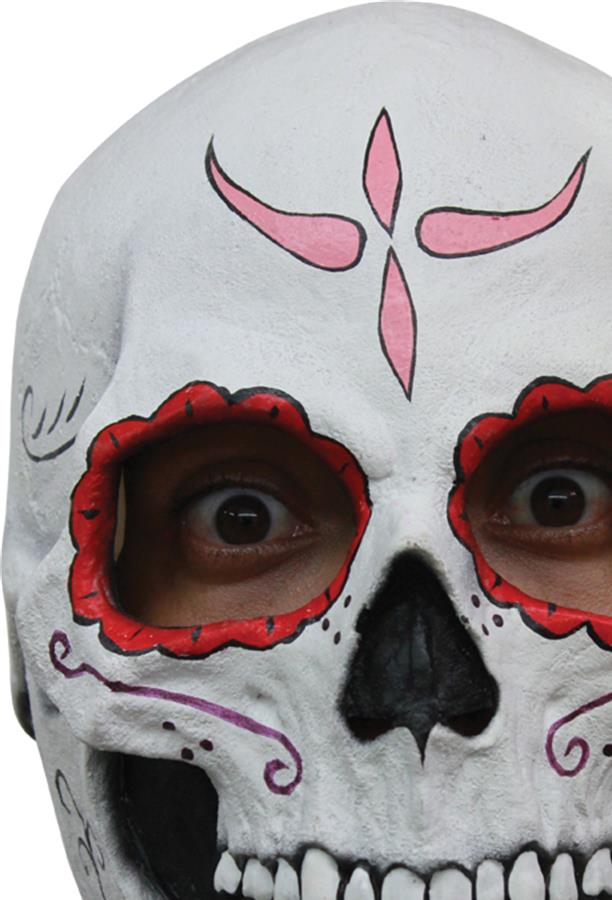 Day of the Dead Catrina Sugar Skull Woman Latex Adult Mask