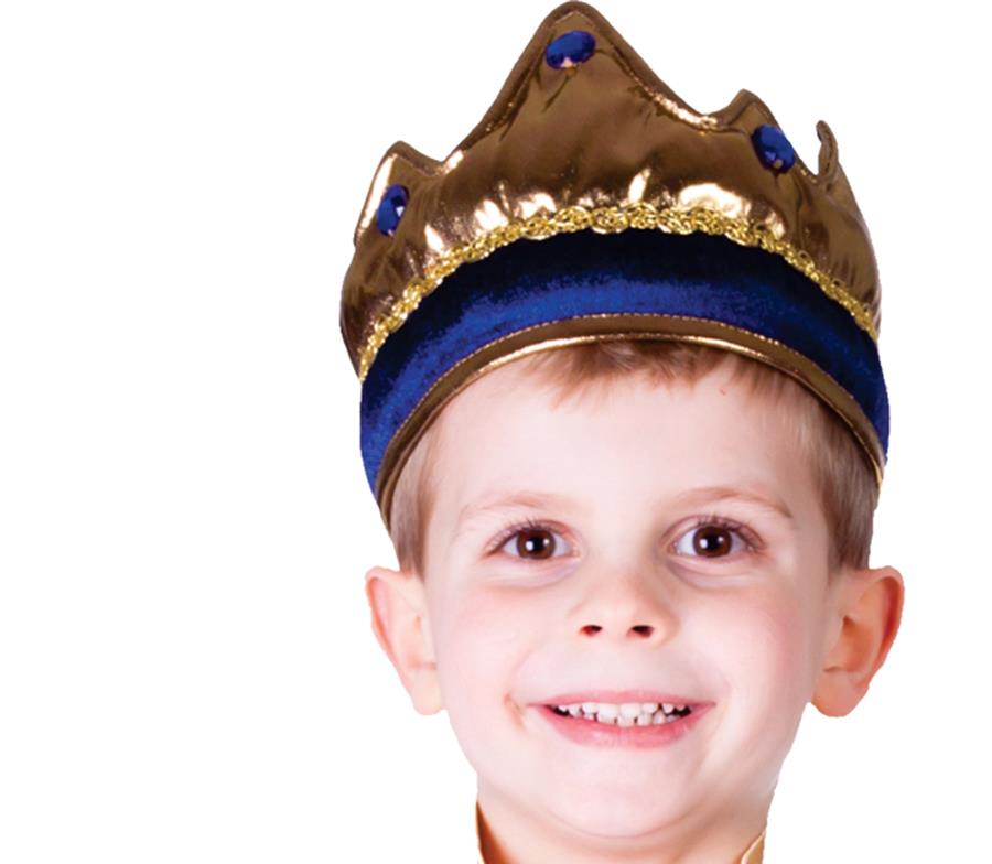 Blue Crown King Child Costume Accessory