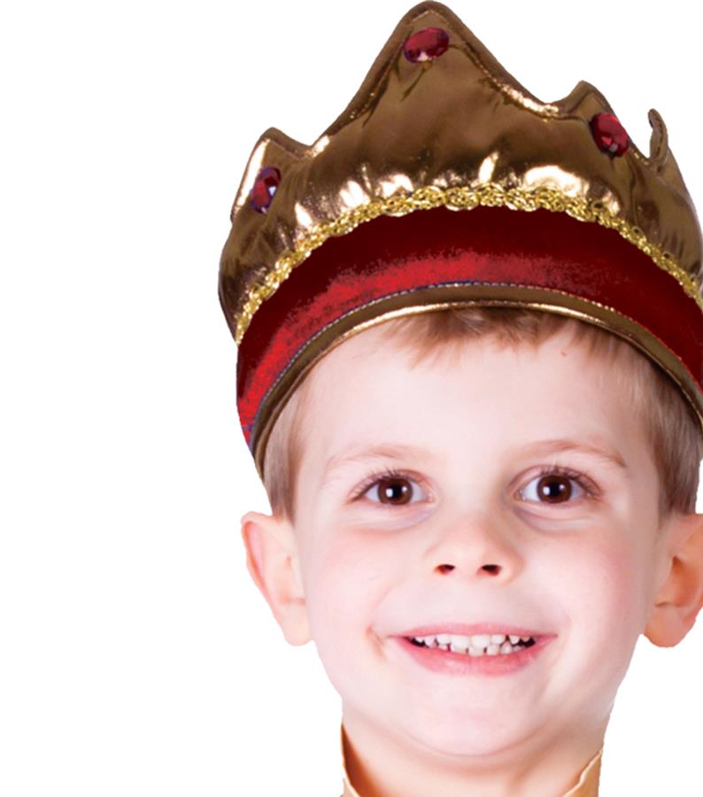 Red Crown King Child Costume Accessory
