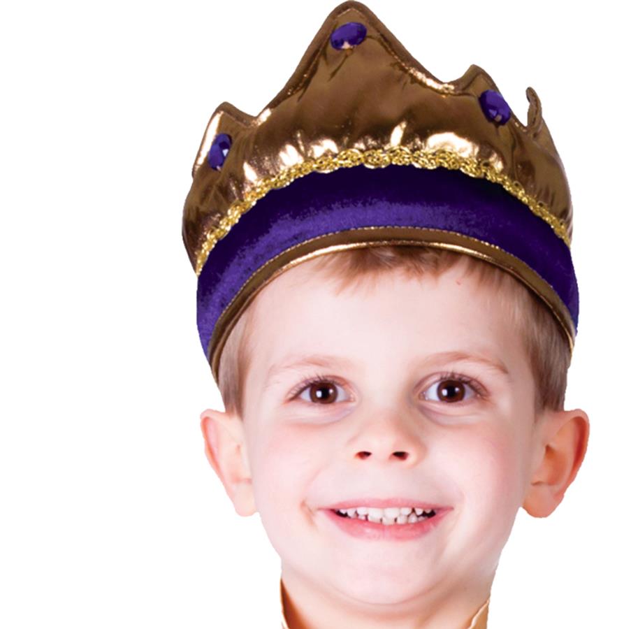 Purple Crown King Child Costume Accessory
