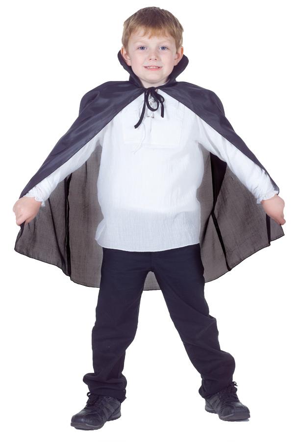 Black Taffeta Child Cape