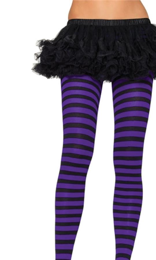 Purple Striped Tights Costume main image 1
