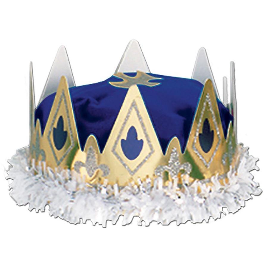 Crown Queen Paper Blue Adult Costume Accessory