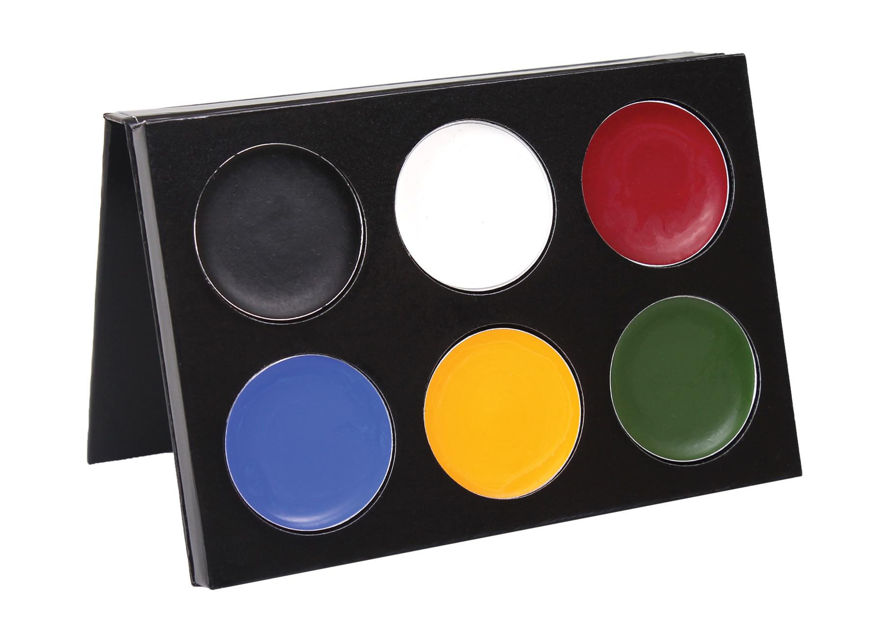 Mehron Mask Cover Colour Palette 6 Basic Makeup Accessory