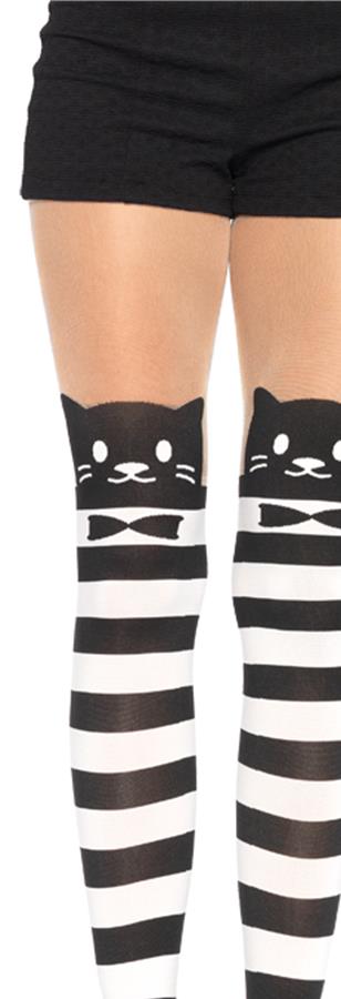 Striped Cat Tights Adult Costume Accessory