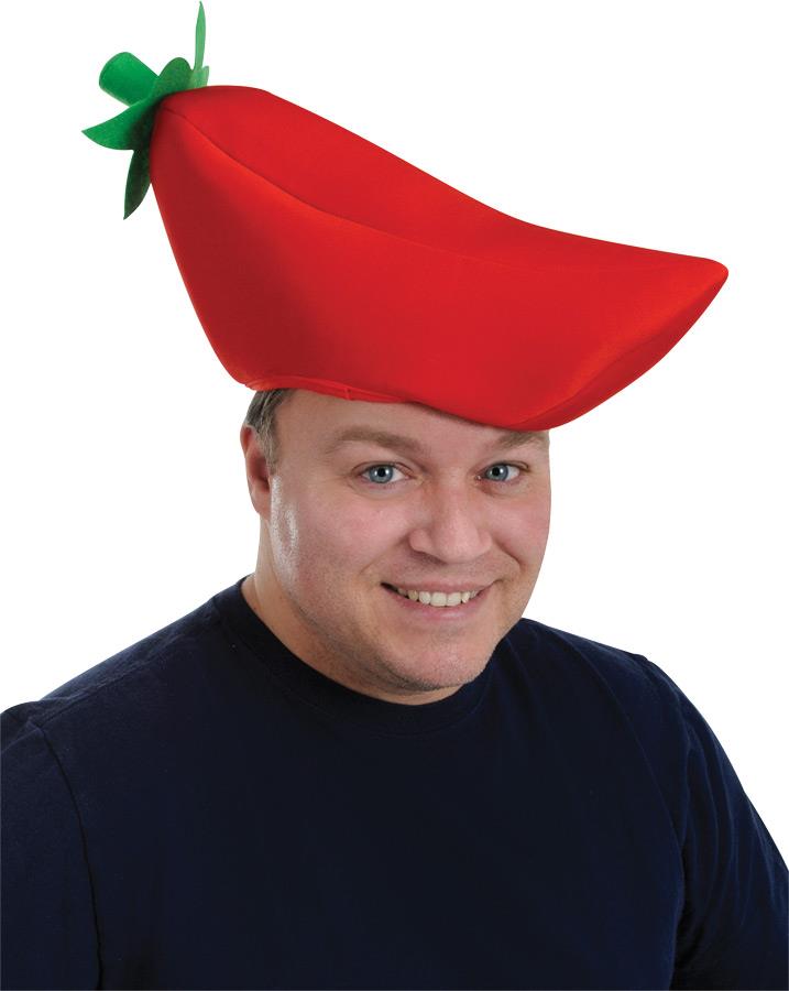 Plush Chili Pepper Adult Hat