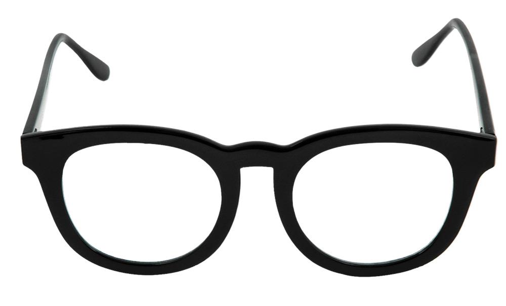 Black Rim Glasses Adult Costume Accessory