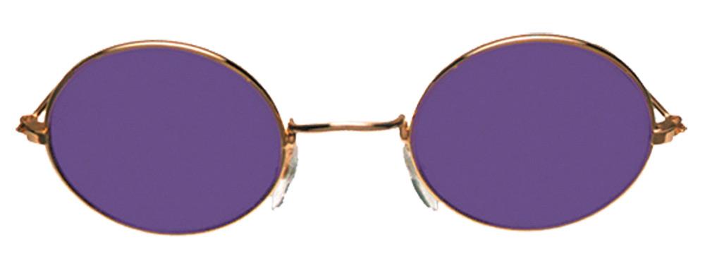 John Glasses Gold Purple Adult Costume Accessory