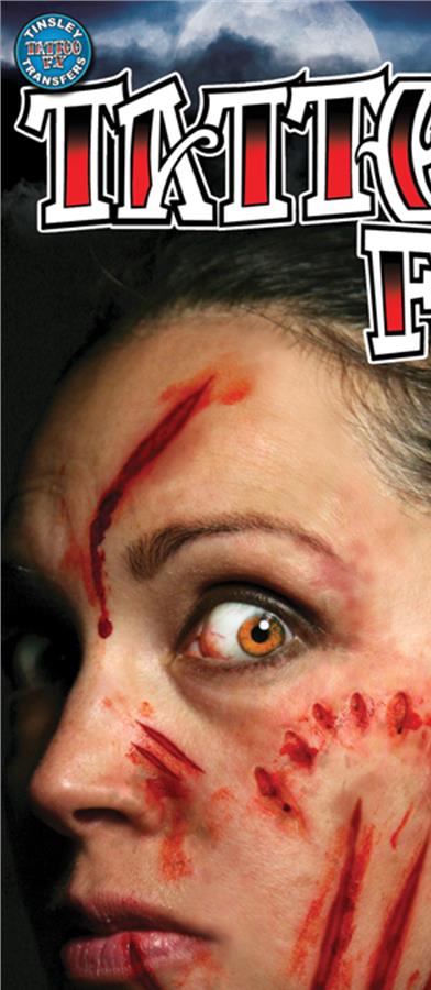 Mauled Trauma Tattoo Makeup Accessory