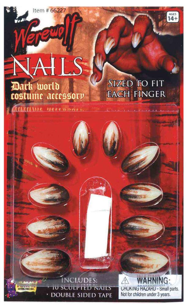 Werewolf Nails Adult Costume Accessory