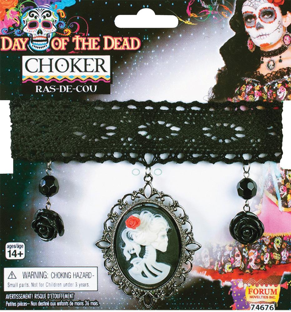 Day of the Dead Choker Adult Costume Accessory