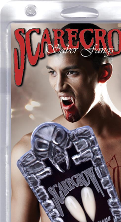 Sabers Fangs Extra Long Scarecrow Adult Costume Accessory