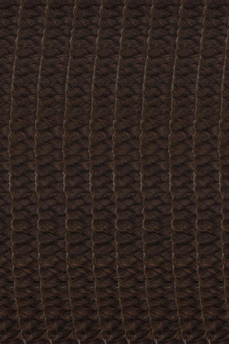 Crepe Hair Medium Brown Makeup Accessory