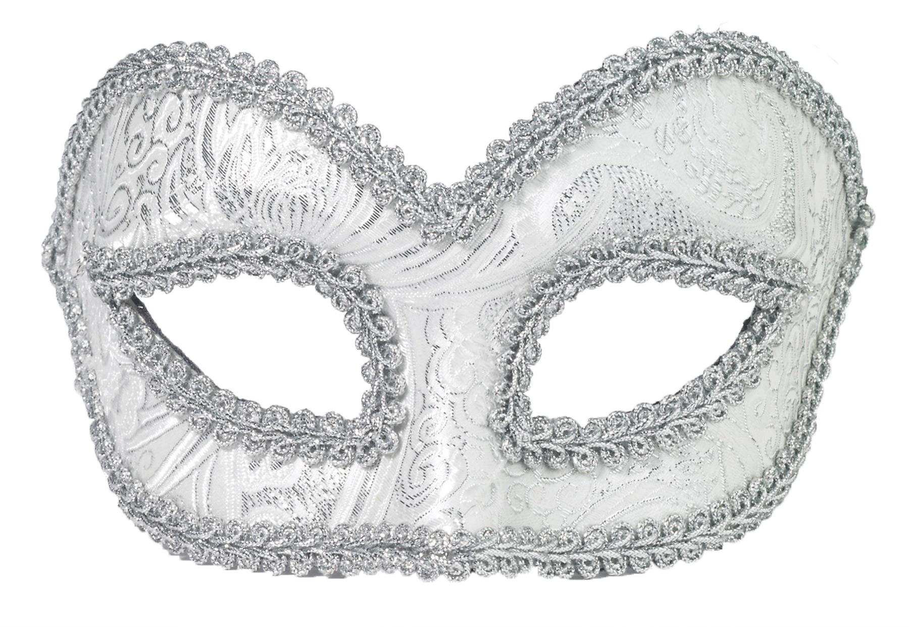 Venetian Silver Adult Mask