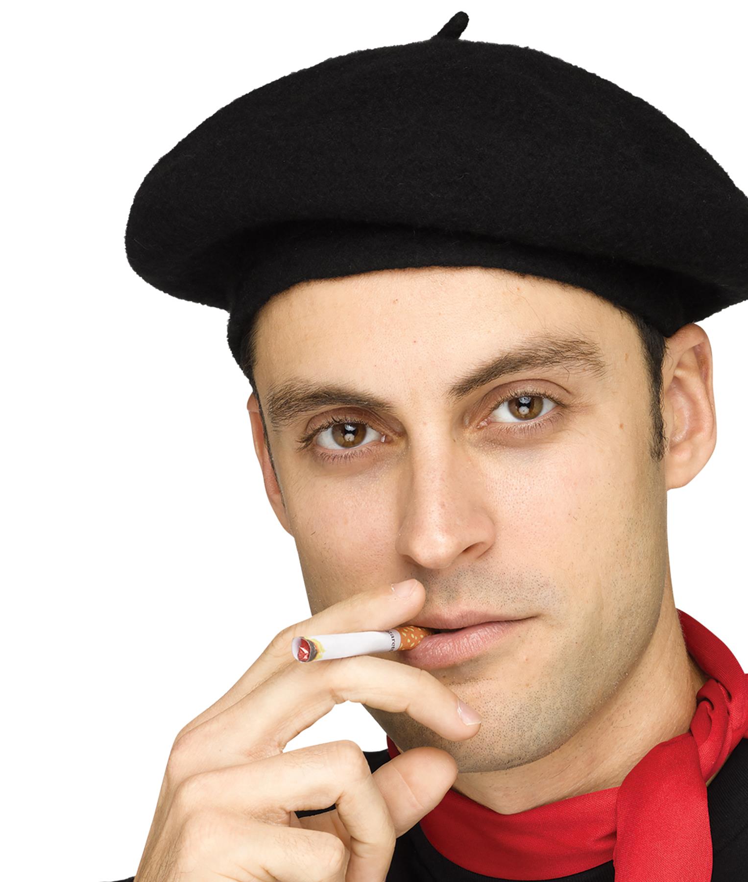 French Beret Black Adult Hat