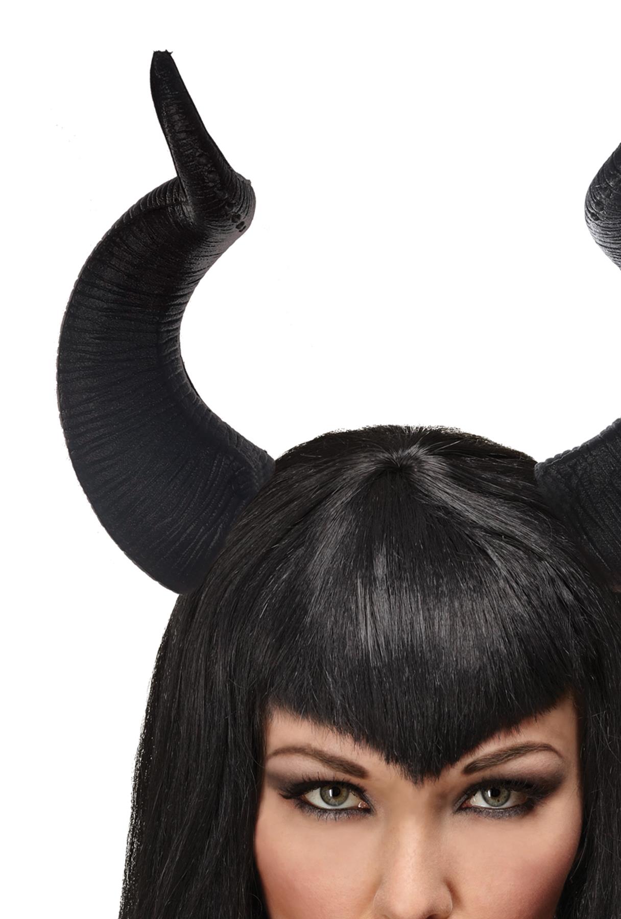 Queen Ficent Horns Adult Costume Accessory