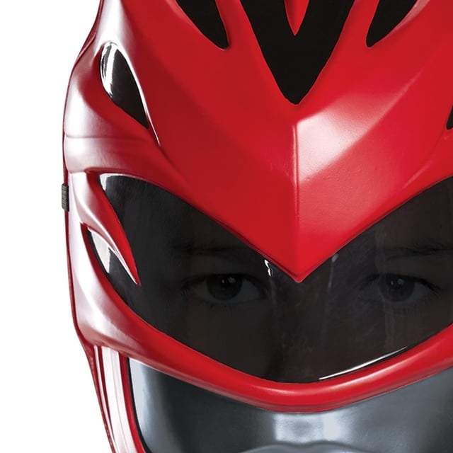 Power Rangers 2017 Red Ranger Vacuform Child Mask | Discount Party ...