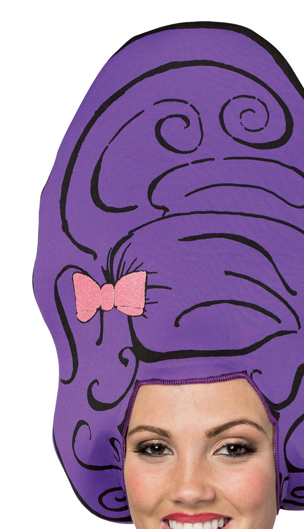 Beehive Purple Foam Adult Wig