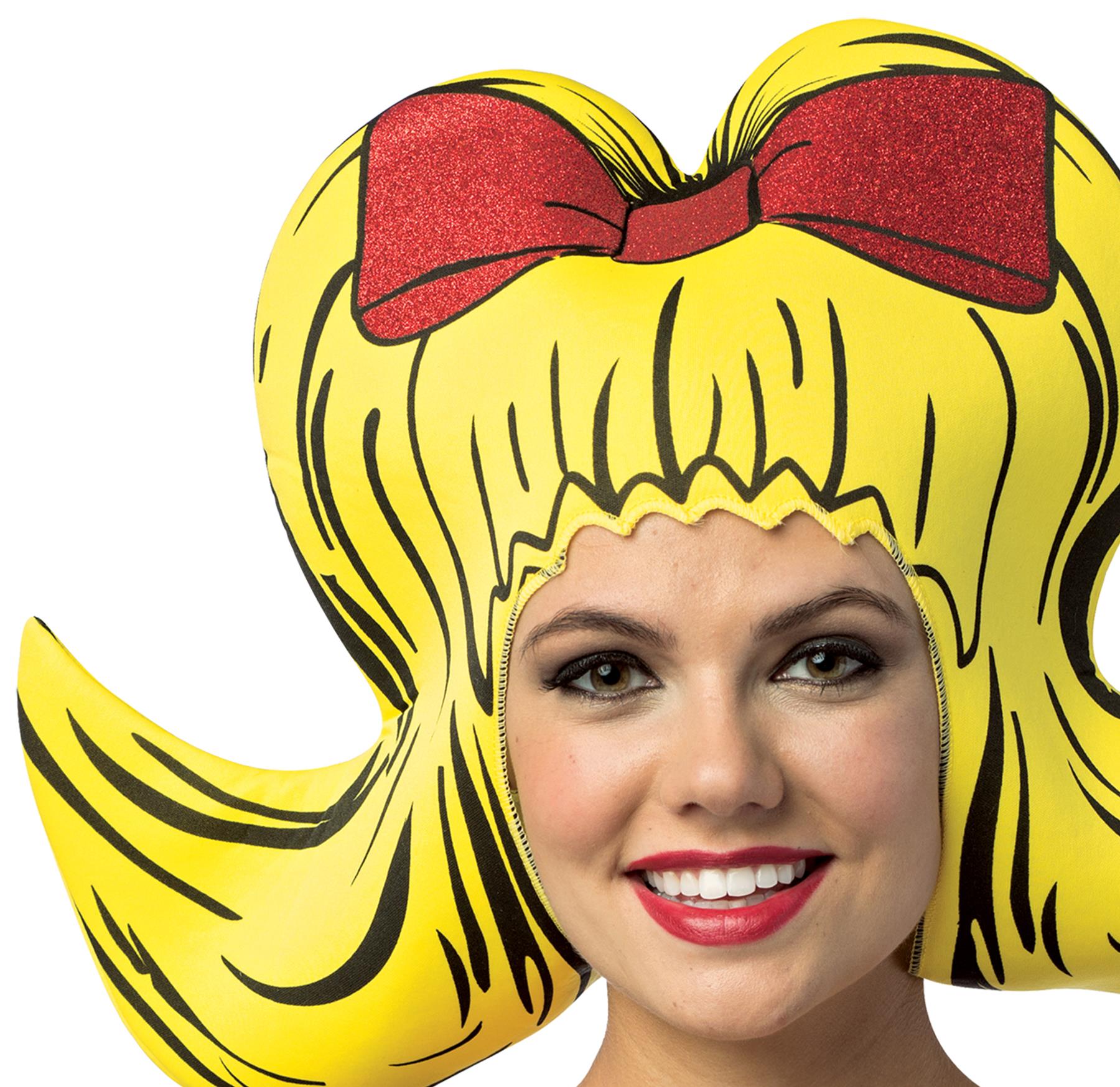 Bouffant Yellow Foam Adult Wig