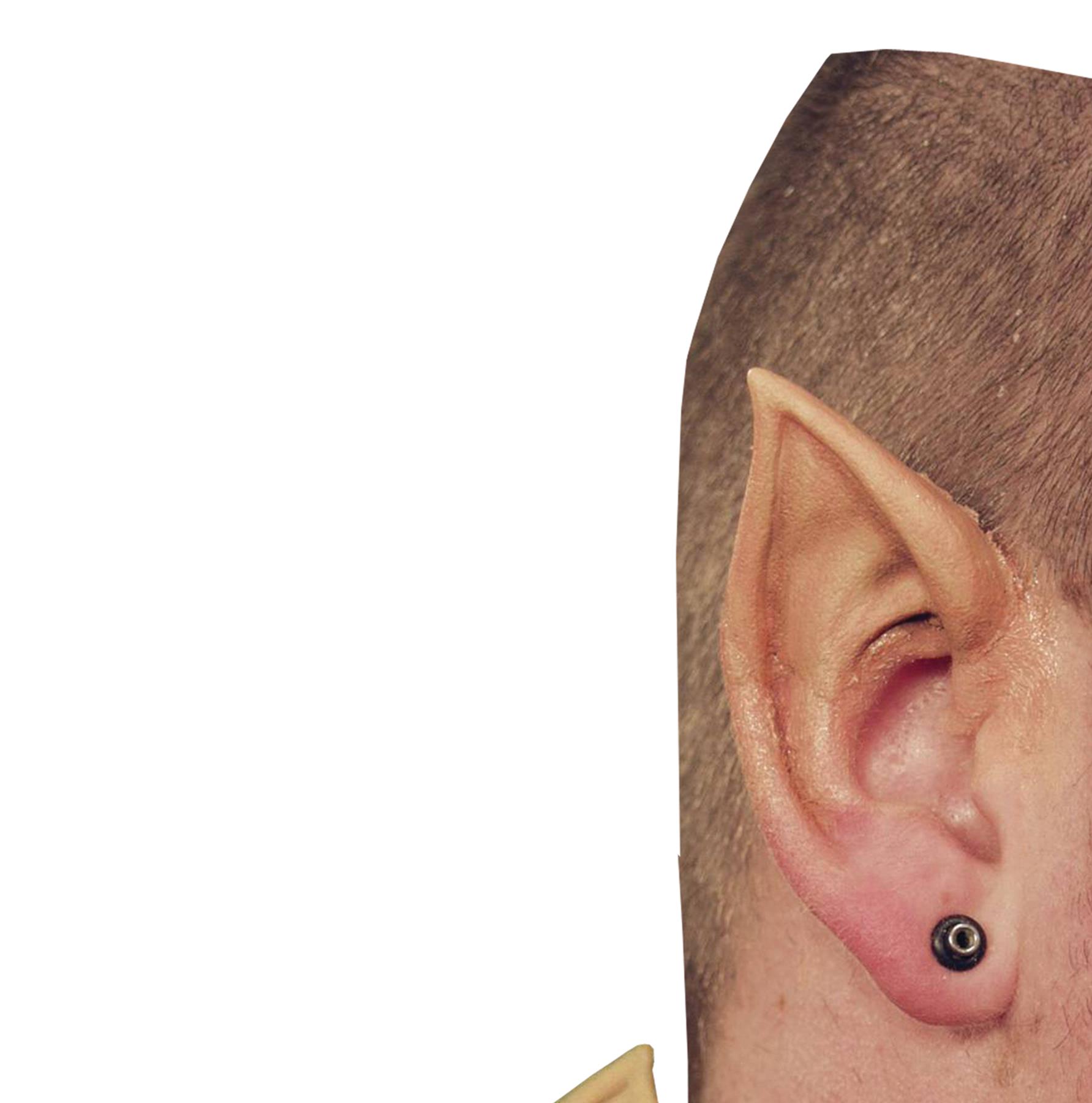 Pointed Ears Foam Latex Prosthetic Makeup Accessory
